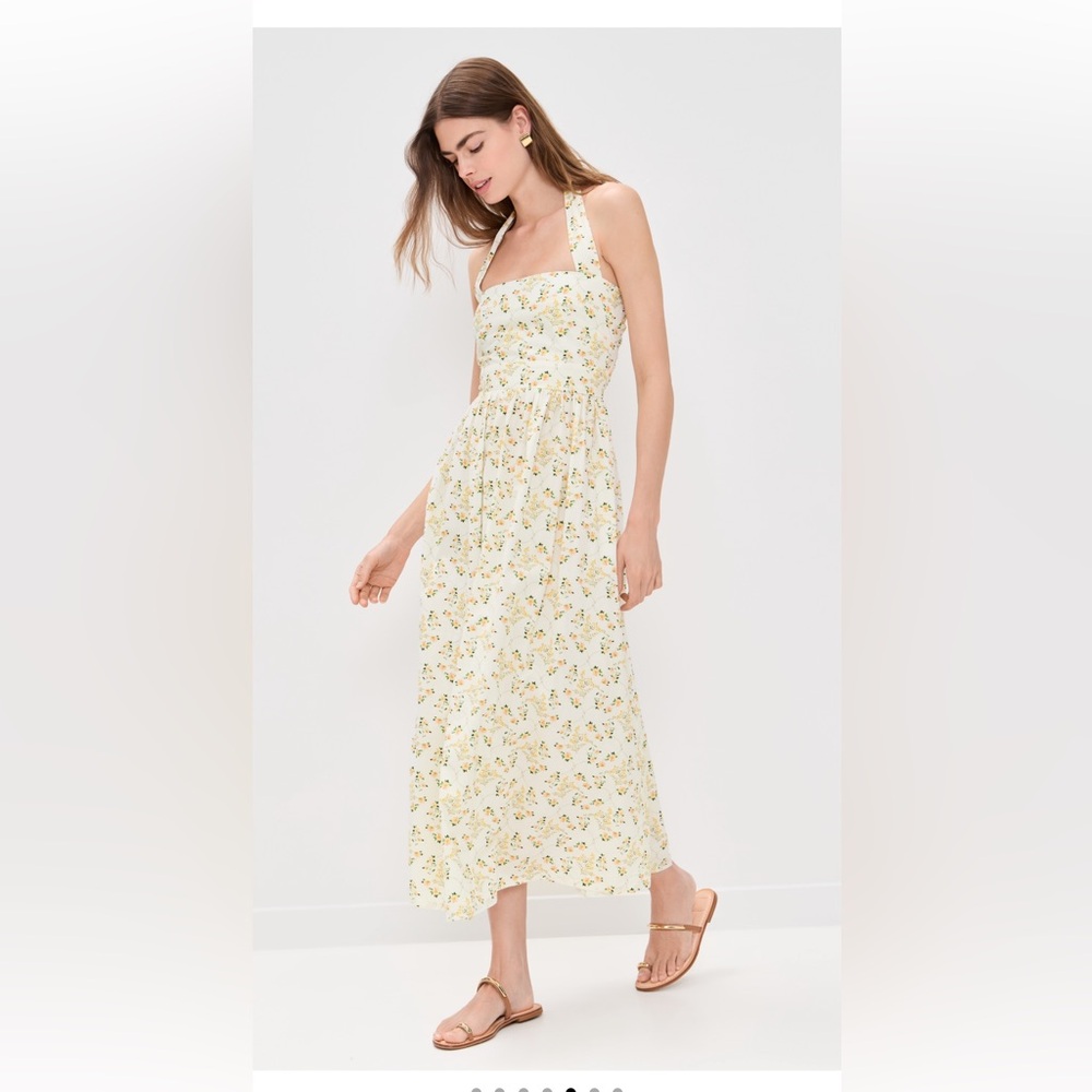 Charming Floral Print Maxi Dress